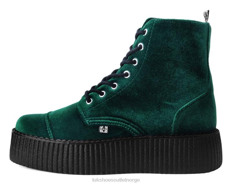 T.U.K. Footwear fløyel 7-øye viva mondo støvel grønn fottøy kvinner 246X212