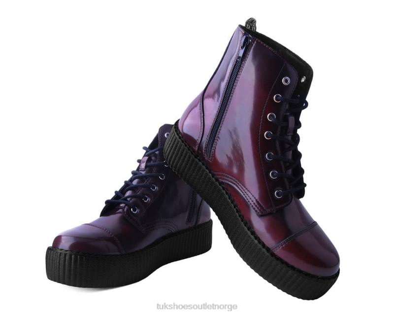 T.U.K. Footwear gni av 7-øye støvel burgunder fottøy kvinner 246X220