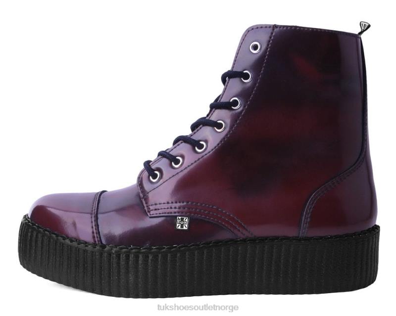 T.U.K. Footwear gni av 7-øye støvel burgunder fottøy kvinner 246X220