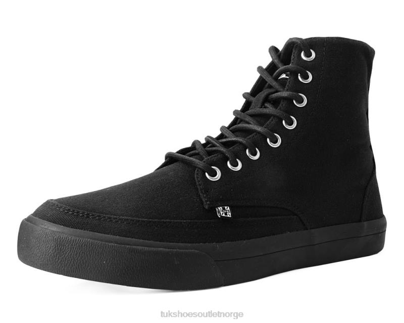 T.U.K. Footwear lerret 8-øyes joggesko svart fottøy kvinner 246X259