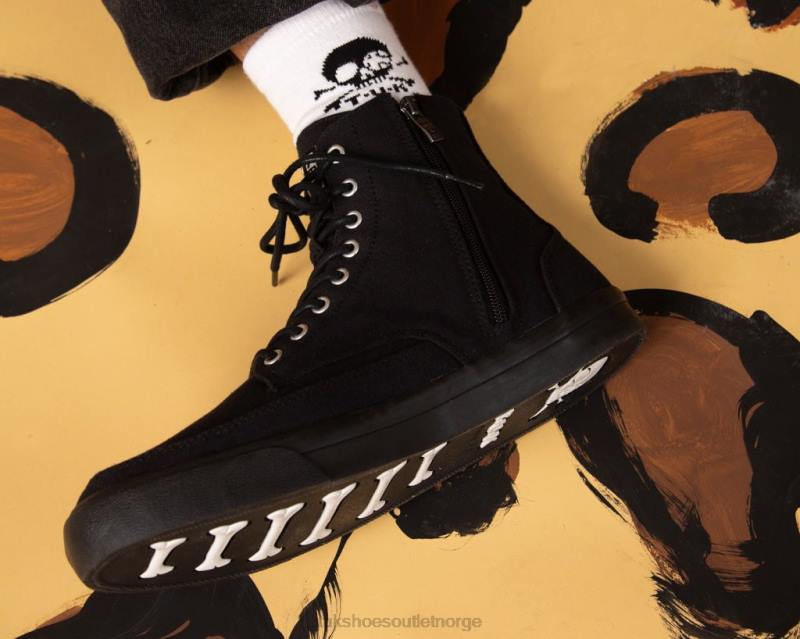 T.U.K. Footwear lerret 8-øyes joggesko svart fottøy kvinner 246X259