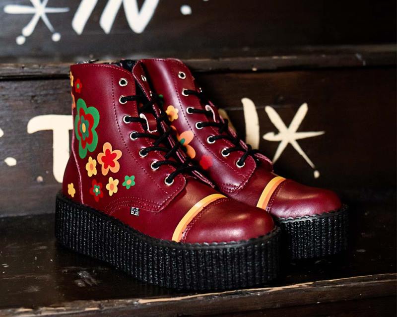 T.U.K. Footwear lindsee bee mondo støvel burgunder fottøy kvinner 246X127