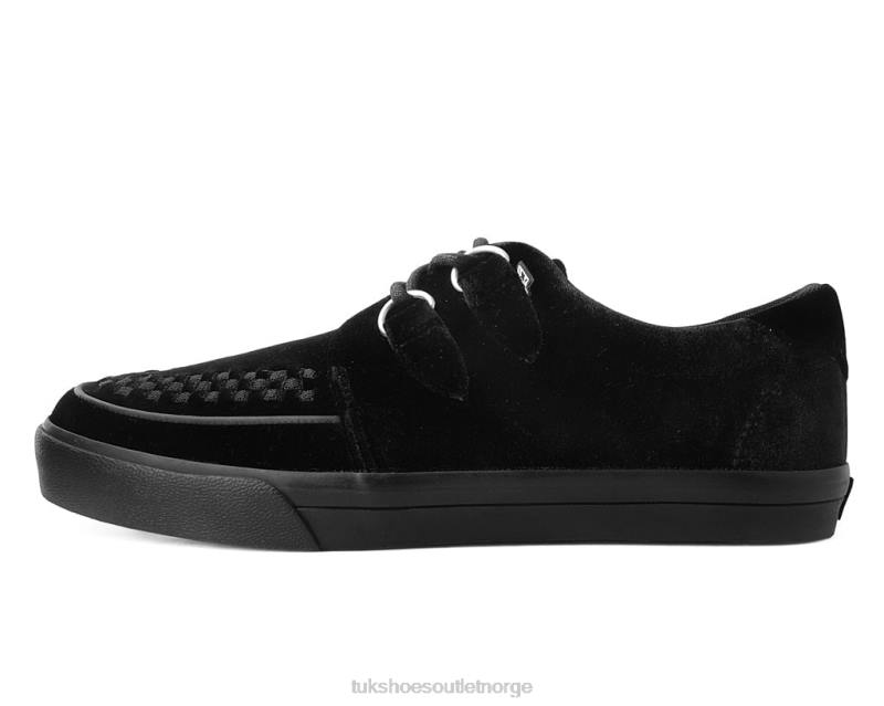 T.U.K. Footwear fløyels sneaker med d-ring svart fottøy menn 246X317